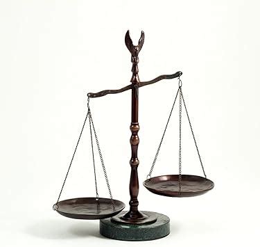 Amazon Com Bronzed Legal Lawyer Scales Of Justice With Eagle Finial