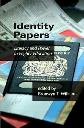 Amazon Com Identity Papers Literacy And Power In Higher Education