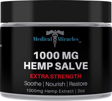 Amazon Com Medical Miracles Hemp 1000 Mg Extra Strength Healing Salve