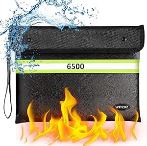 Amazon Com Wjtzdz Upgraded Fireproof Money Bag 6500 F Fireproof Bag