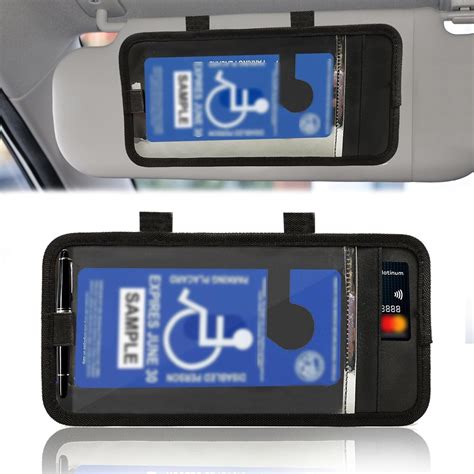 Amazon Com Zmoso Handicap Placard Holder For Auto Handicapped Placard Holder For Automotive Sun