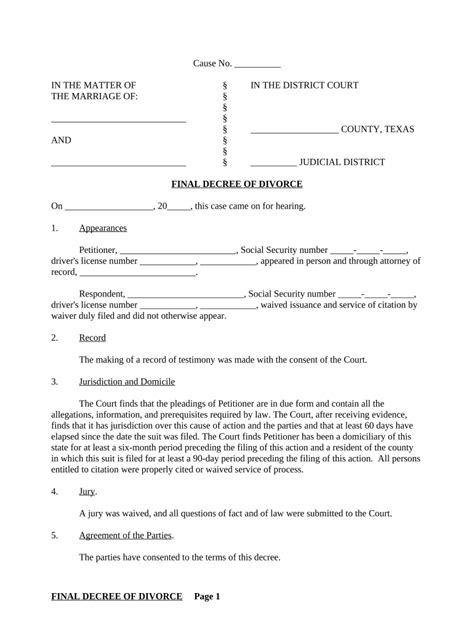 Amend Decree Divorce Doc Template Pdffiller