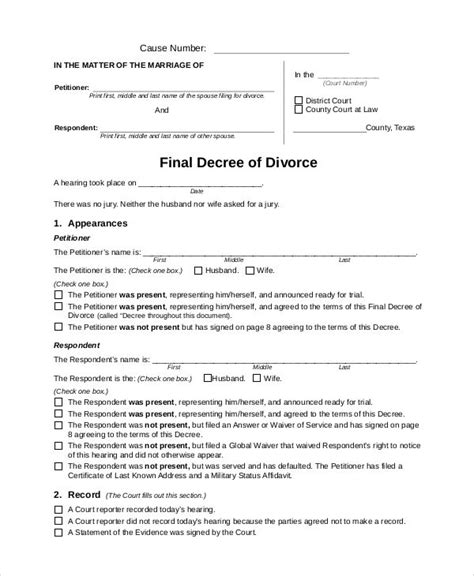 Amp Pinterest In Action Divorce Forms Divorce Application Petition