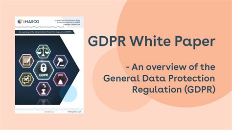 An Update To Our Gdpr White Paper Ihasco