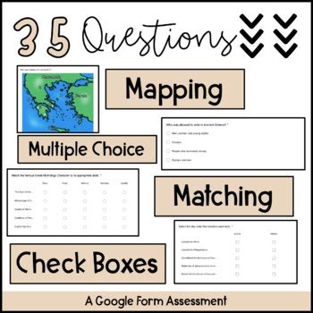 Ancient Greece Assessment And Study Guide Digital By Mrsariley Tpt