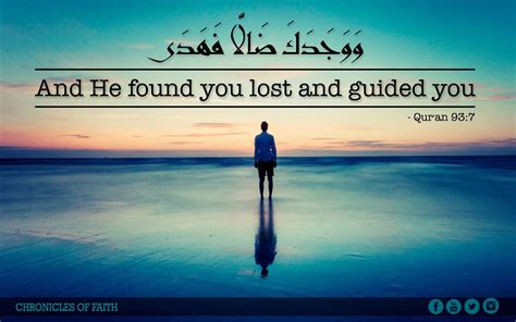 And He Found You Lost And Guided You