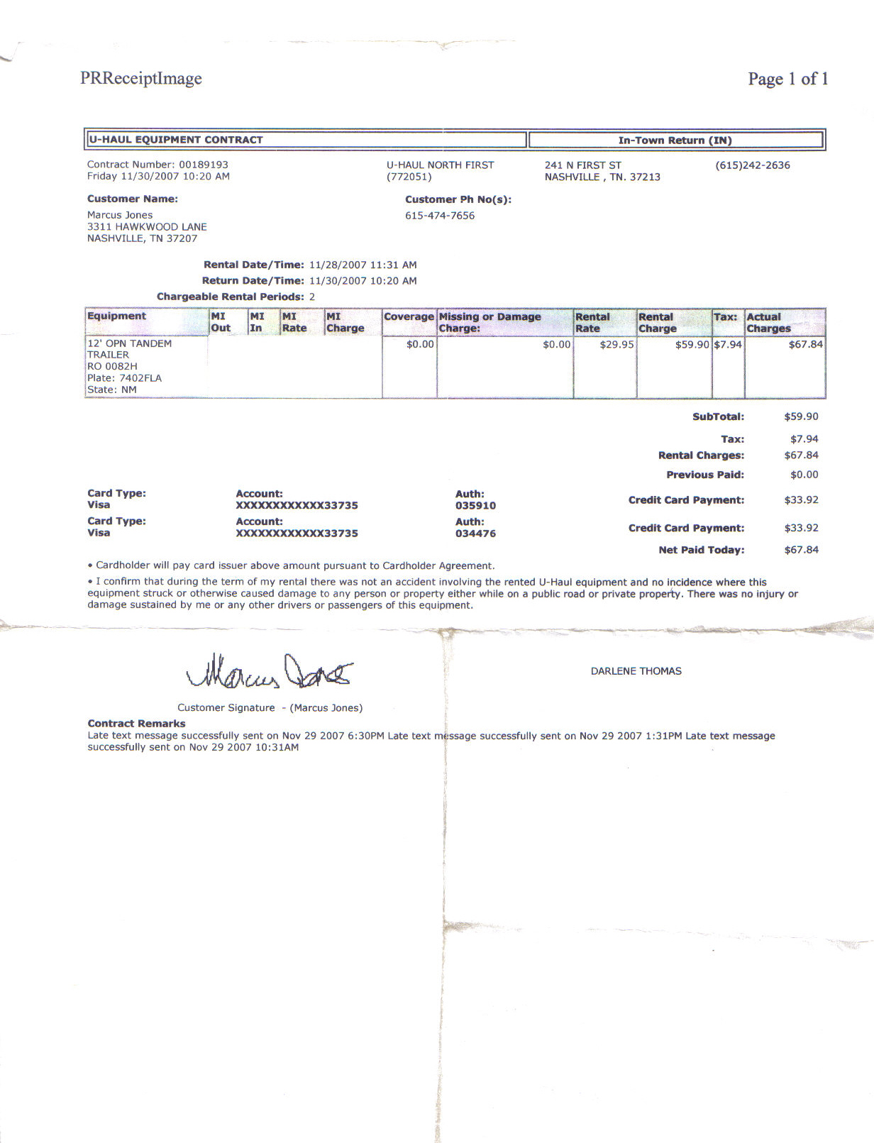 Another Uhaul Rental Agreement Youtube Short Made For