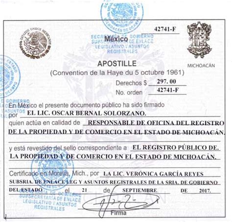 Apostille Et L Galisation De Documents D Origine Trang Re Au Mexique