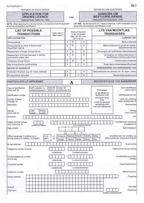 Application For Learner S Licence Forms And Documents Required For