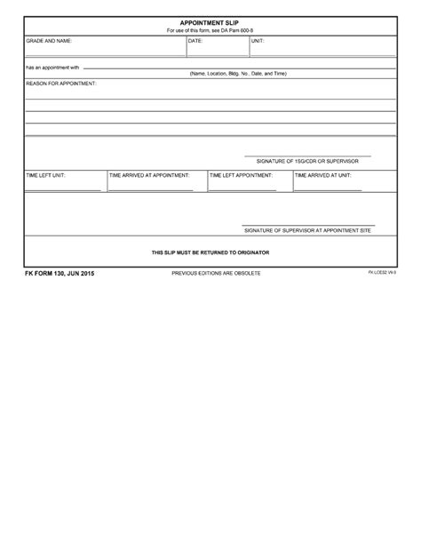 Appointment Slip 2015 2025 Form Fill Out And Sign Printable Pdf