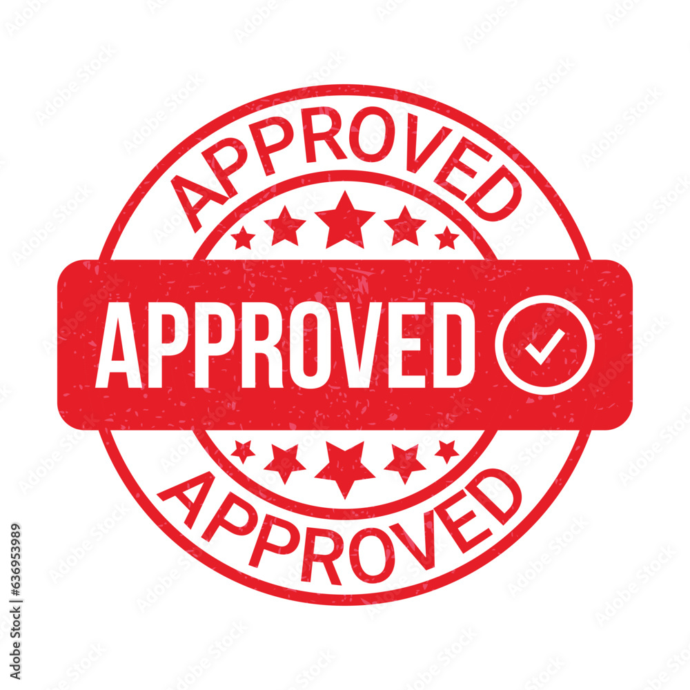 Approved Rubber Stamp Approved Icon Seal Of Approval Tested And