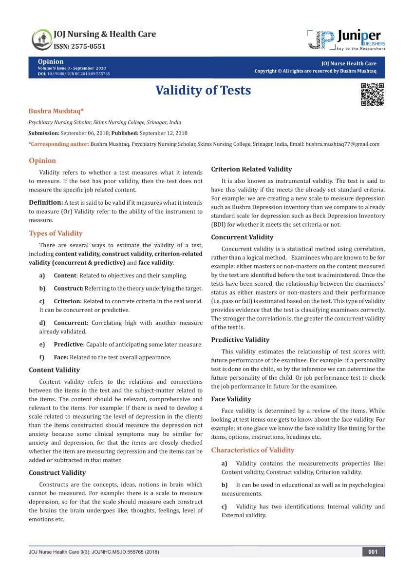 Specimen Validity Tests on Lab Paperwork