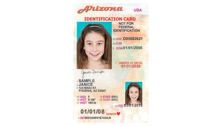 Arizona Mvd Recommends 12 Id Cards For Kids Williams Grand Canyon News Williams Grand