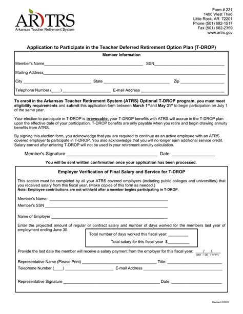 Arkansas Teacher Retirement System Forms Pdf Templates Download Fill