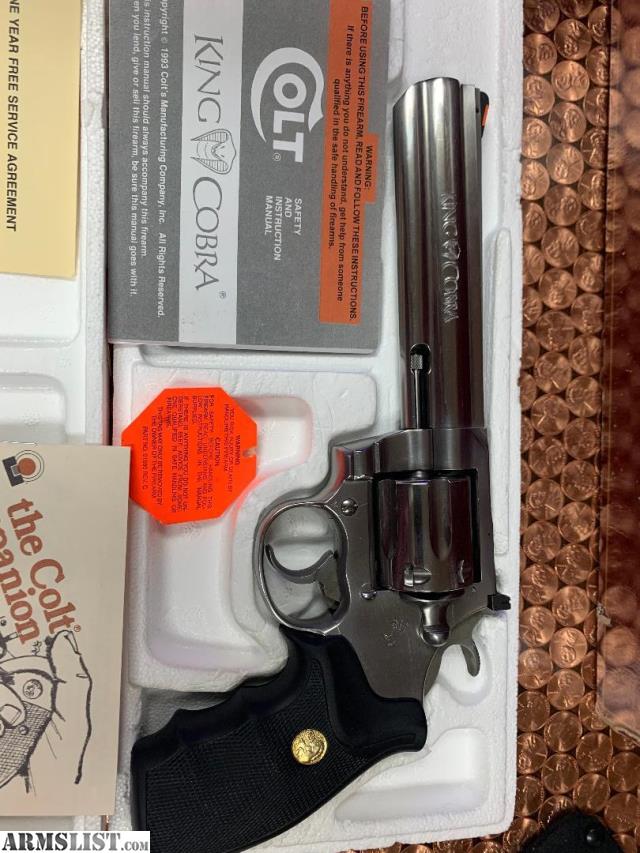 Armslist For Sale 1989 Colt King Cobra Revolver In Orig Box W Paperwork