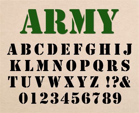 Army Font Army