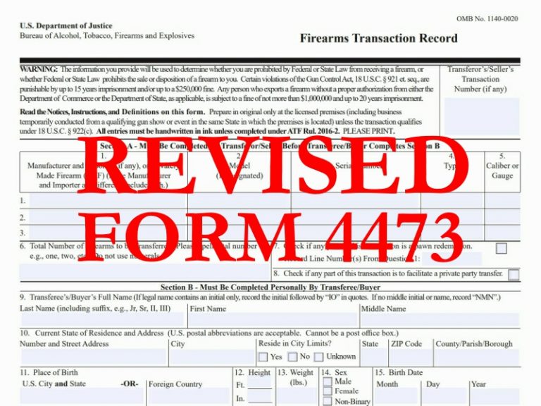 Atf Changes The 4473 What You Need To Know The Mag Life