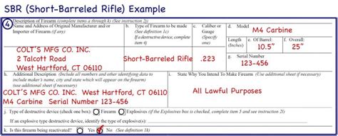 Atf Form 1 Example Sbr