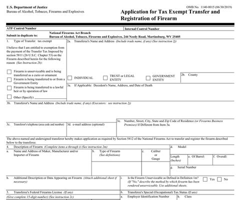 Atf Form 4 Atf Form 1 Atf Form 5 And 5320 23 Paperwork Consultation