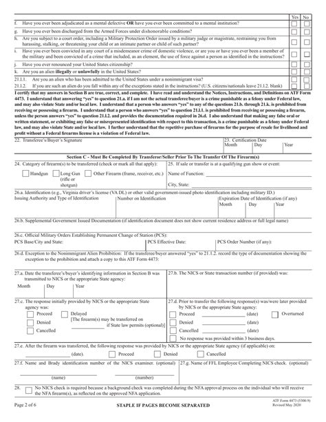 Atf Form 4473 Fill Out Sign Online And Download Fillable Pdf