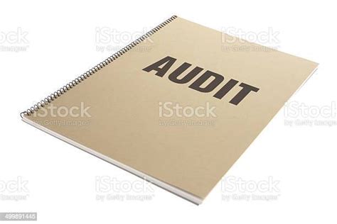 Audit Bound Paperwork Book On White Background Stock Photo Download