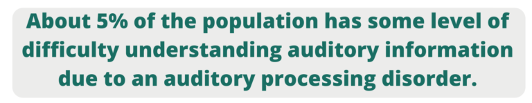 Auditory Processing Granite Bay Speech