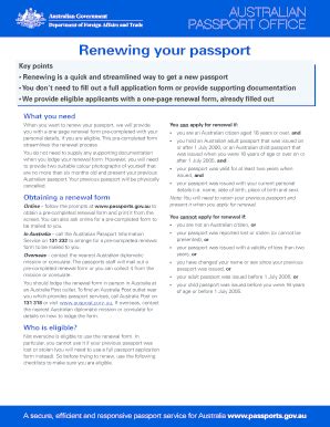 Australian Passport Renewal Form Fill Out Amp Sign Online Dochub