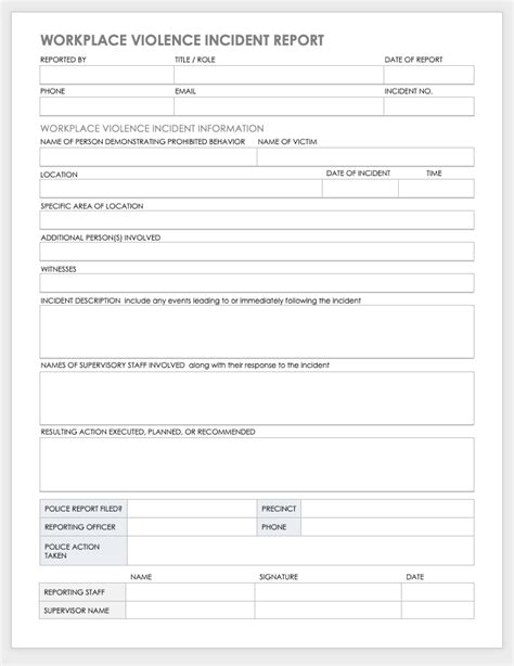 Automate Workplace Violence Incident Report Document Processing With