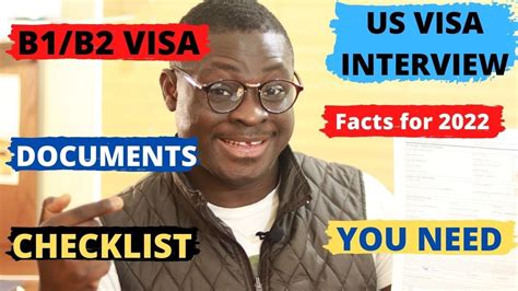 B1 B2 Documents Checklist For Us Visa Interview 2022 Youtube