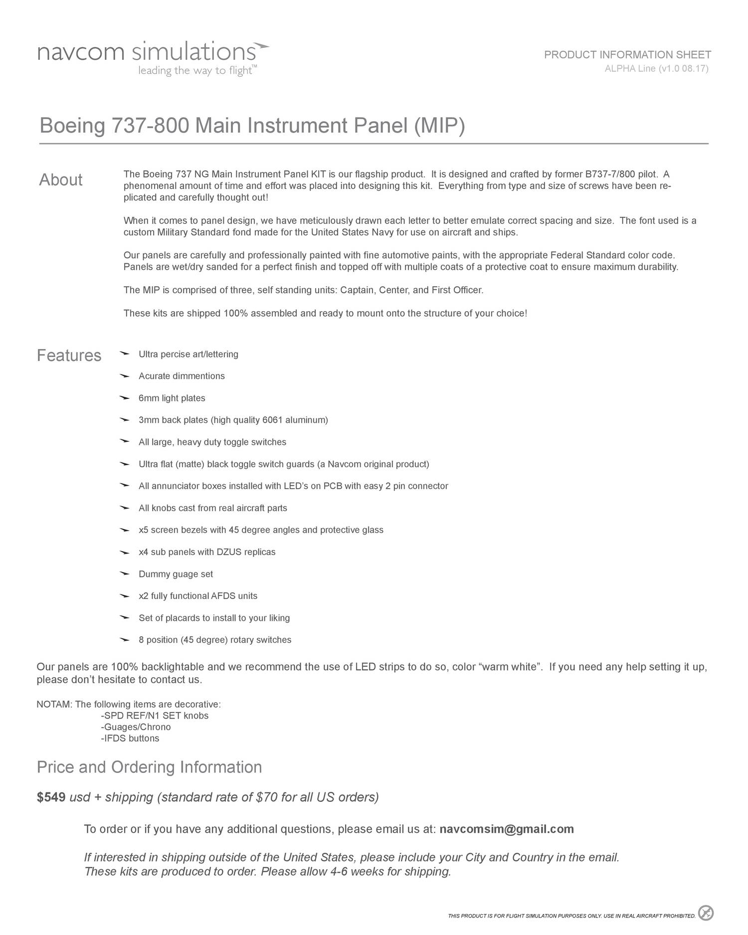 B737 Mip Information Sheet Pdf Docdroid