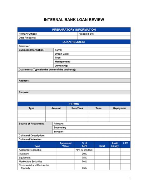 Bank Loan Application Form And Checklist Template By Business In A Box