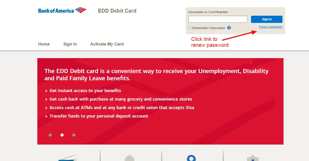 Bank Of America Unemployment Card Sign In Nc Amparo Beckman