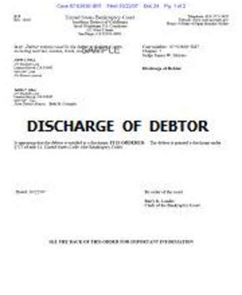 Bankruptcy Discharge Records 800 988 2448