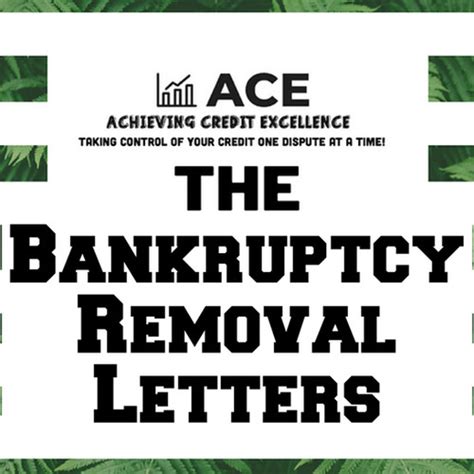 Bankruptcy Removal Letters Instant Download Ace