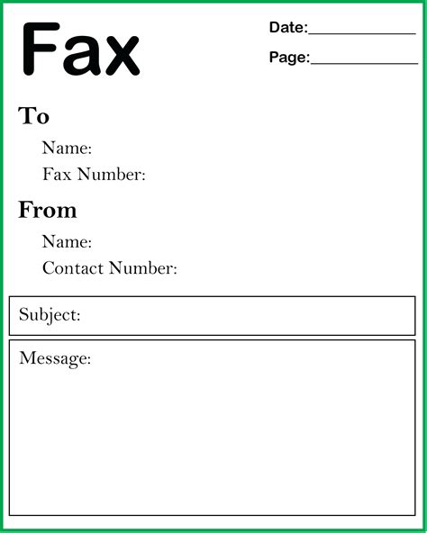 Basic Fax Cover Sheet Free Fax Cover Sheet