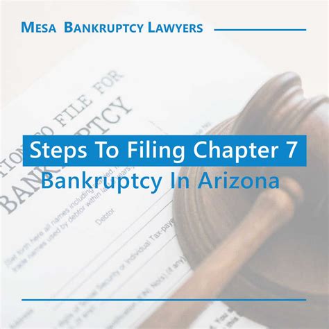 Basic Steps To Filing Chapter 7 Bankruptcy In Arizona