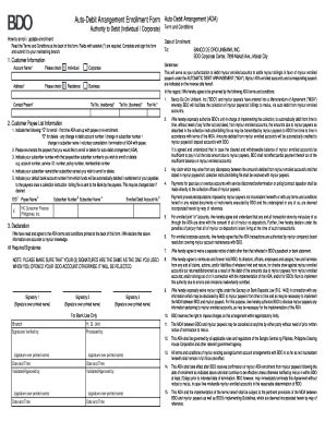 Bdo Ada Form Fill And Sign Printable Template Online