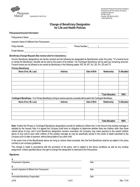 Beneficiary Paperwork Form Fill Out And Sign Printable Pdf Template Airslate Signnow