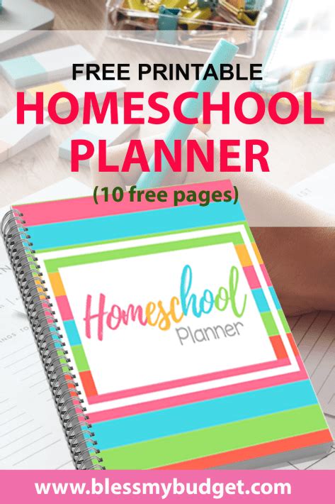 Best Homeschool Planner Free Printable Bless My Budget