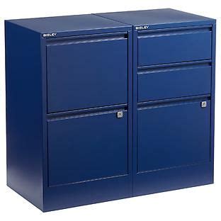 Bisley Oxford Blue 2 Amp 3 Drawer Locking Filing Cabinets Filing Cabinet Small Office Design