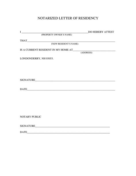 Blank Notarized Letter Template Prntbl Concejomunicipaldechinu Gov Co