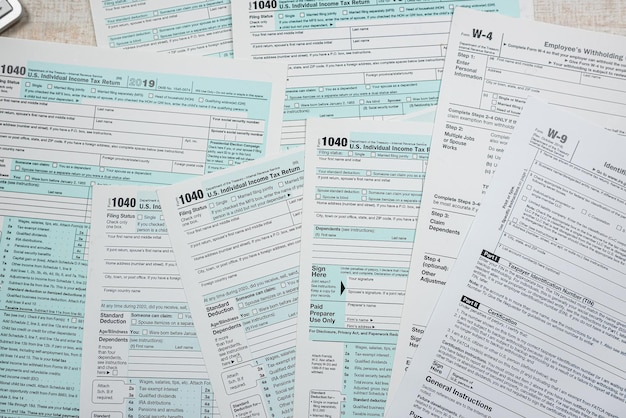 Blank Of 1040 Tax Form Closeup Accounting Concept Editorial Stock