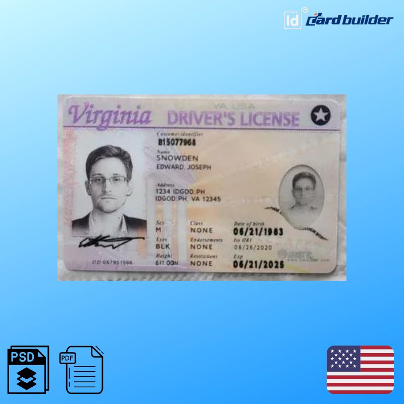 Blank Virginia Drivers License Template Best Guide 2024