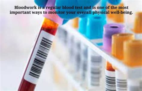 Bloodwork Types How Are Blood Tests Carried Out