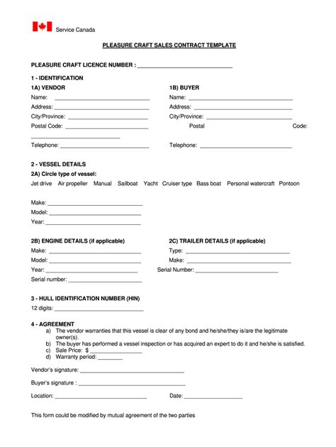 Boat Bill Of Sale Ontario Fill Out Sign Online Dochub