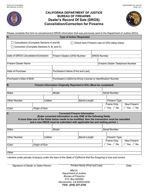 Bof 958 Form Fill Out Printable Pdf Forms Online