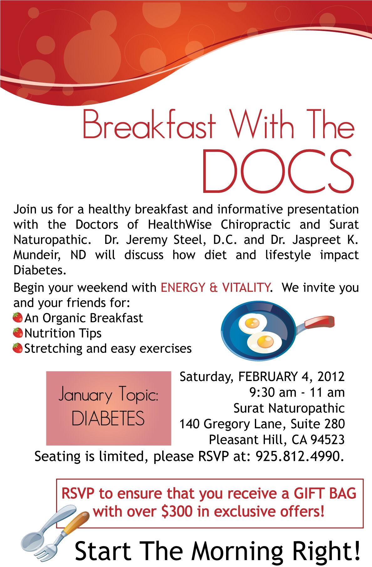 Breakfast With The Docs Fly East Bay Natural Medicine