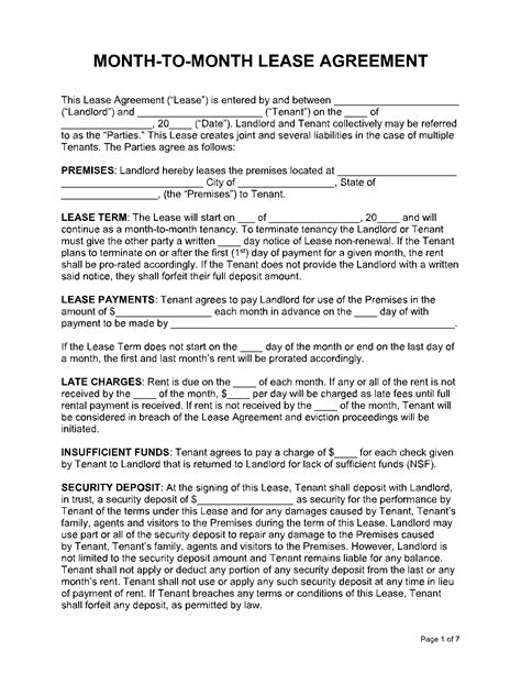 Breaking A Joint Lease Agreement Printable Form Templates And Letter