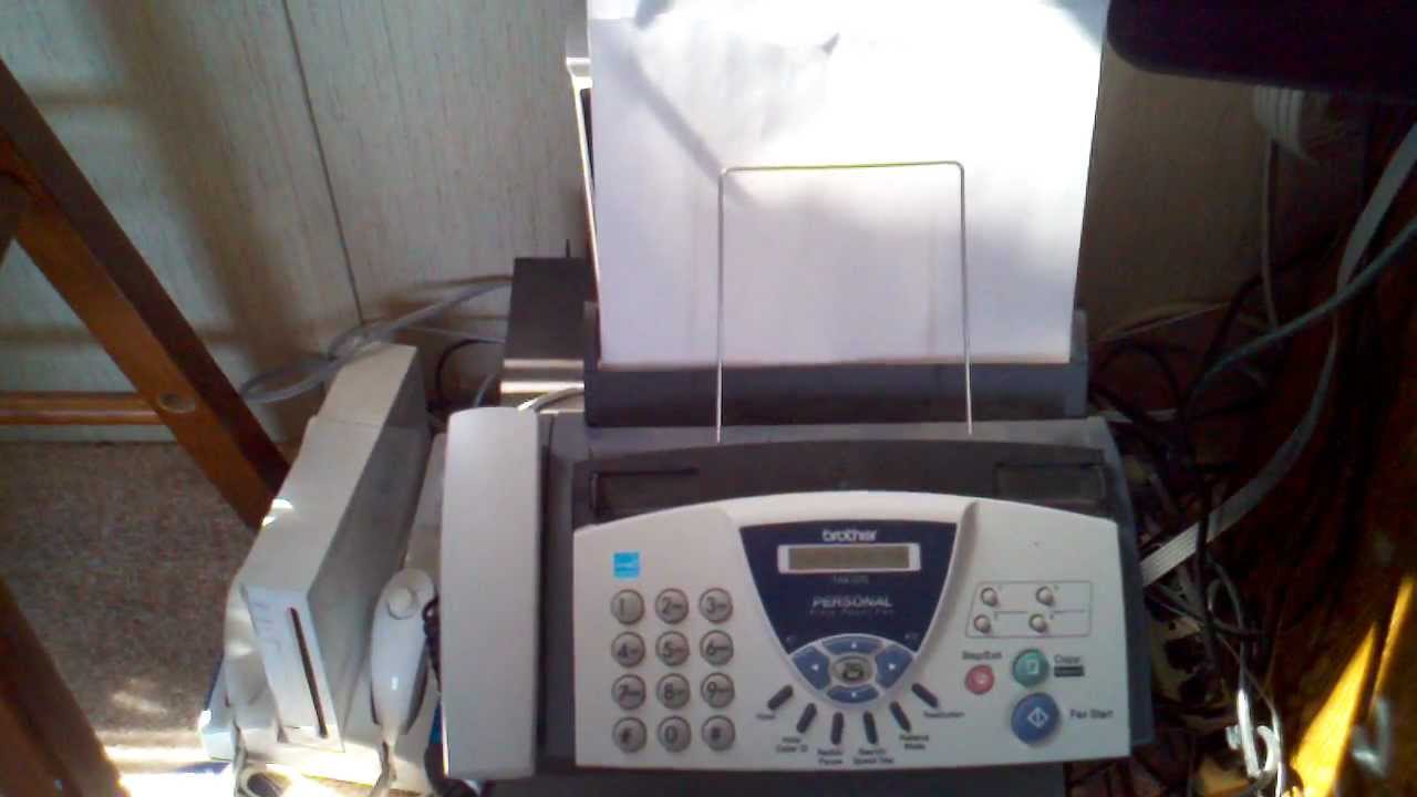 Brother Fax 575 Fax Machine Youtube