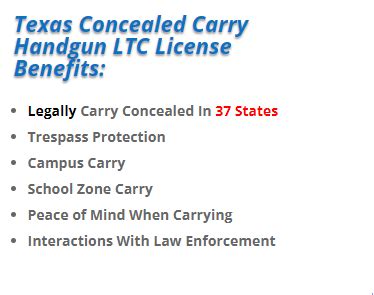 Bryan College Station Texas Concealed Carry Chl Ltc 4 Hour Handgun Chl